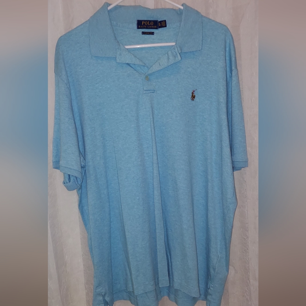 Polo Ralph Lauren mens shirt classic fit sz XL light blue